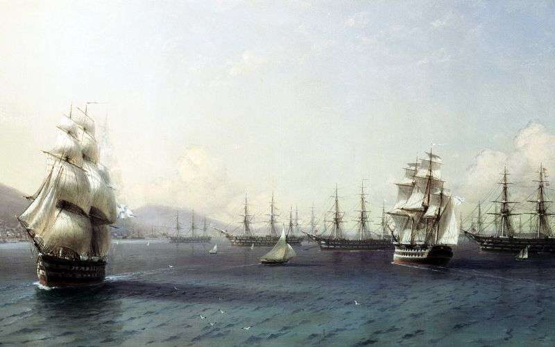 Flotta del Mar Nero a Feodosia   Ivan Aivazovsky