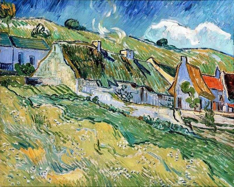 Case con tetto di paglia   Vincent Van Gogh