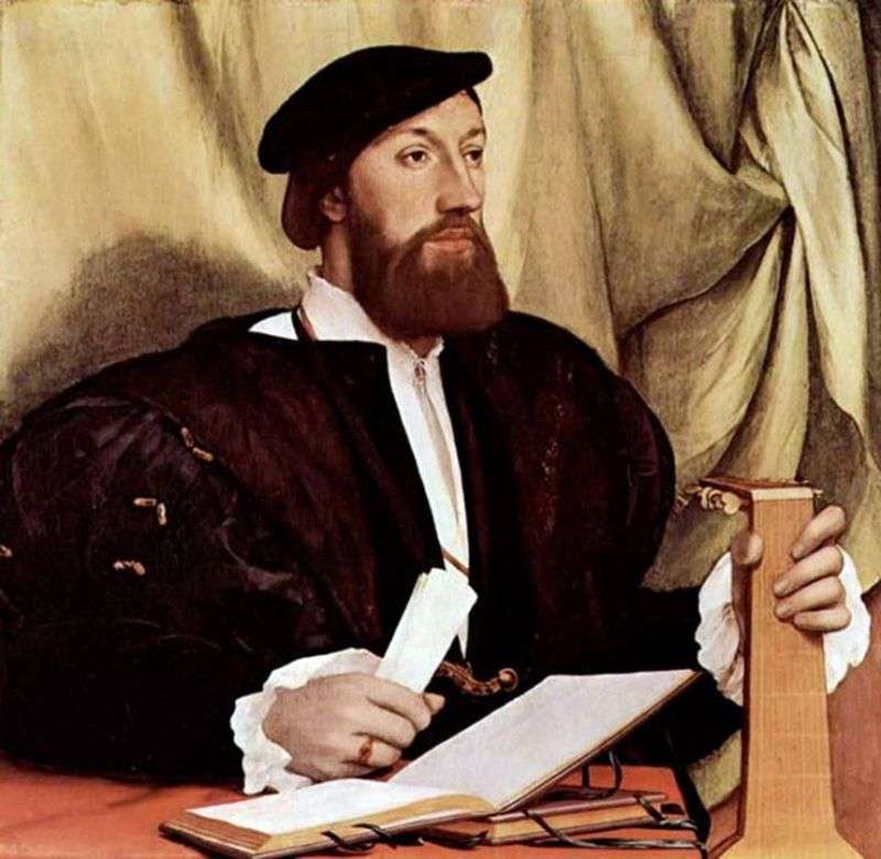 Ritratto di un uomo con un liuto   Hans Holbein