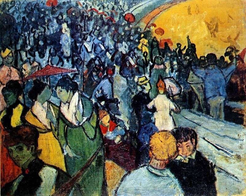 Spettatori nellarena di Arles   Vincent Van Gogh