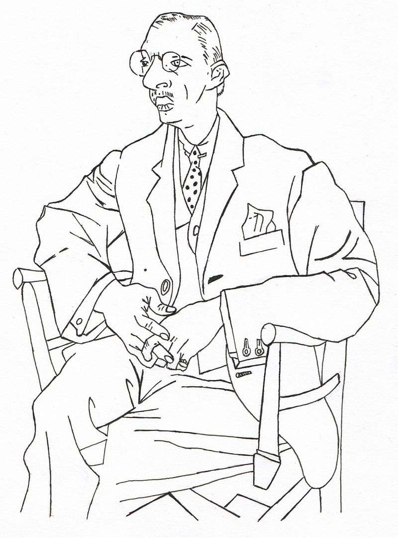 Ritratto di Igor Stravinsky   Pablo Picasso