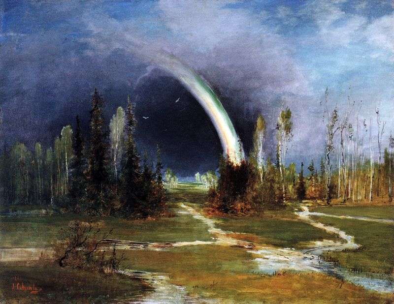 Paesaggio con arcobaleno   Savrasov