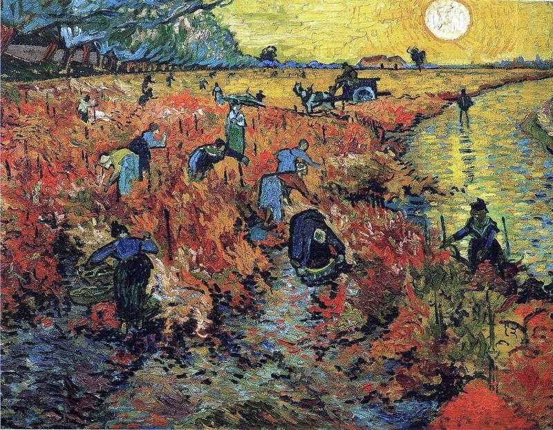 Vigneti rossi ad Arles   Vincent Van Gogh