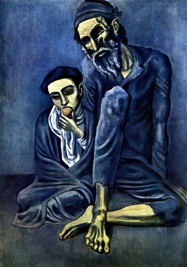 Mendicante cieco con un ragazzo   Pablo Picasso
