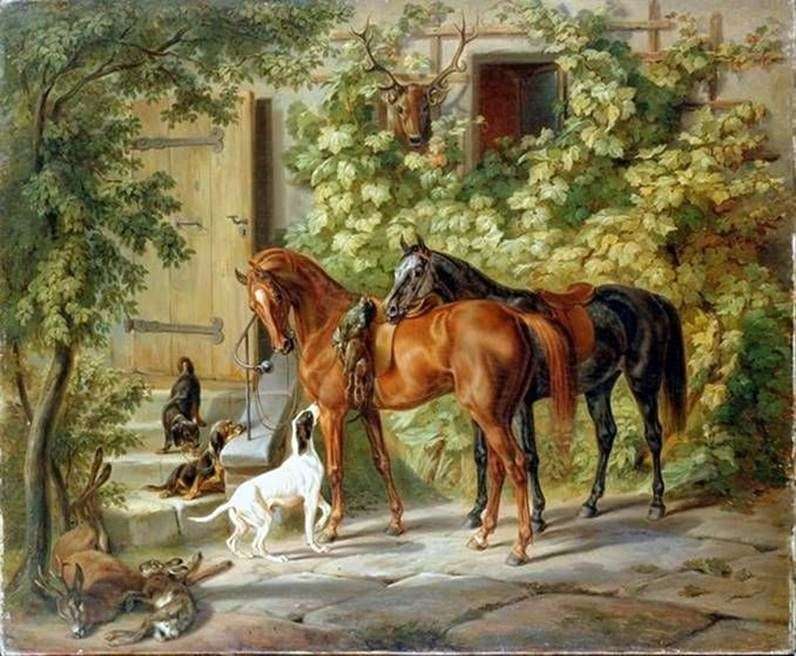 Cavalli al portico   Adam Albrecht