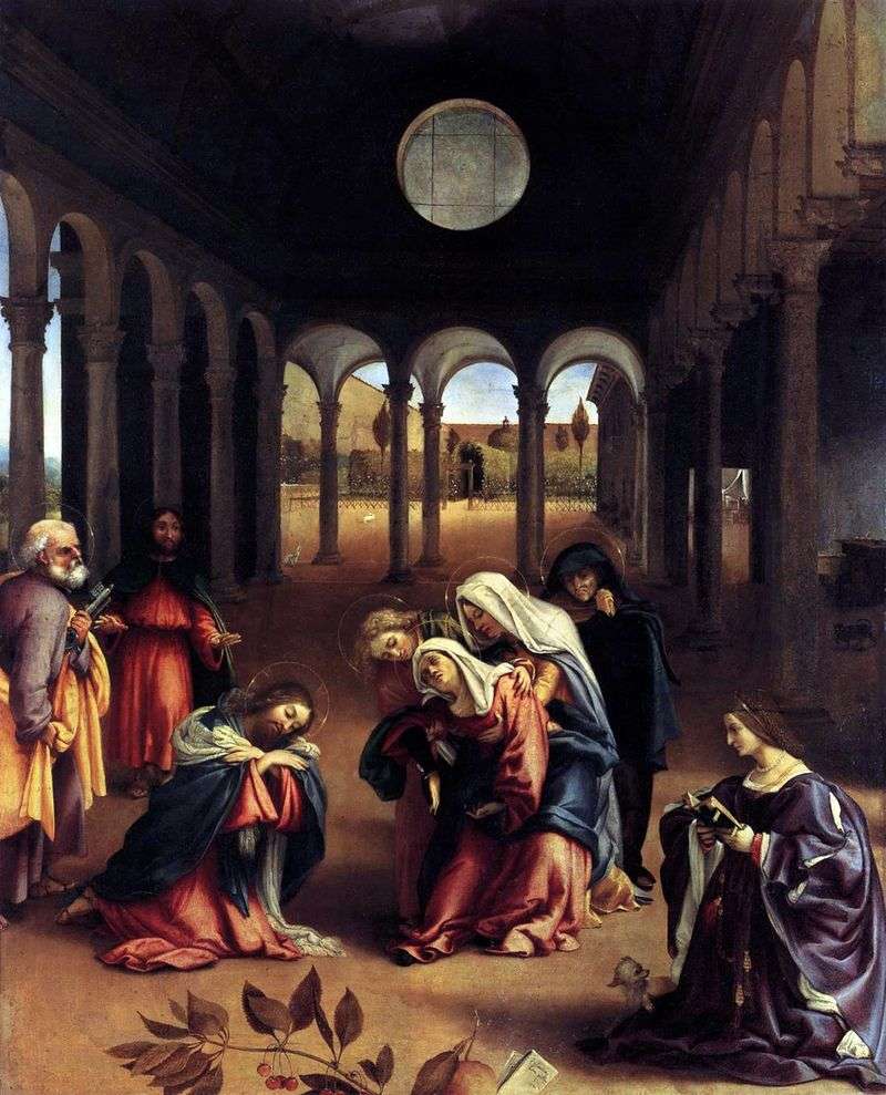 Cattura di Cristo con la madre   Lorenzo Lotto