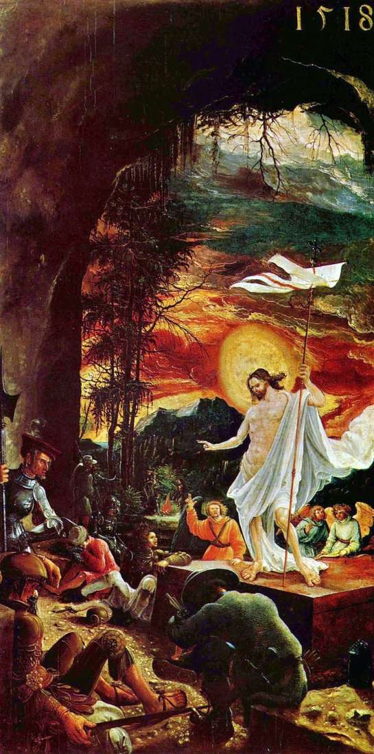 La risurrezione di Cristo   Albrecht Altdorfer