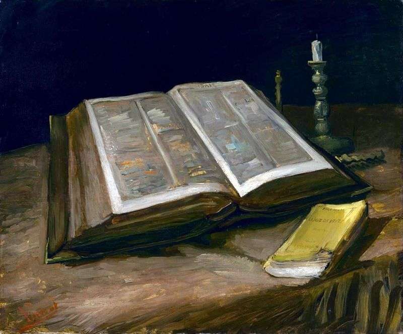 Natura morta con la Bibbia   Vincent Van Gogh