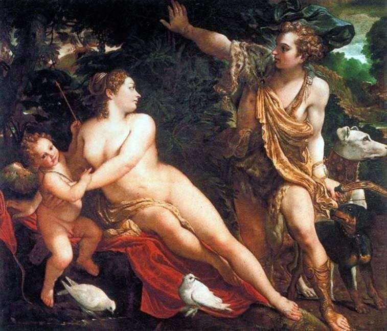Venere, Adone e Cupido   Annibale Carracci