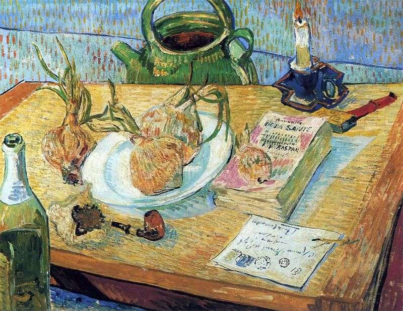 Natura morta con arco e tavolo da disegno   Vincent van Gogh
