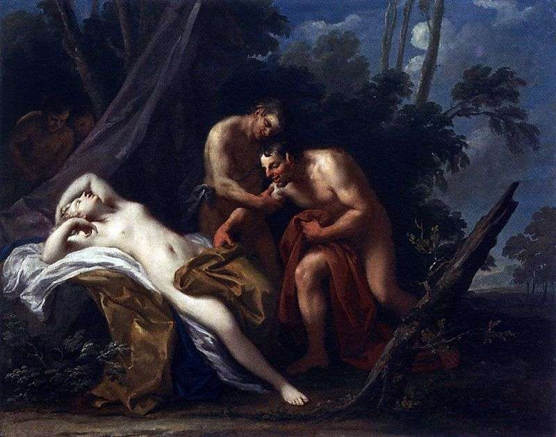 Satiro e ninfa addormentata   Jacopo Amigoni