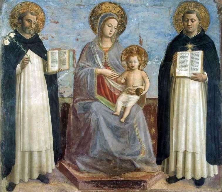 Madonna col Bambino, San Domenico e San Tommaso dAquino   Fra Beato Angelico