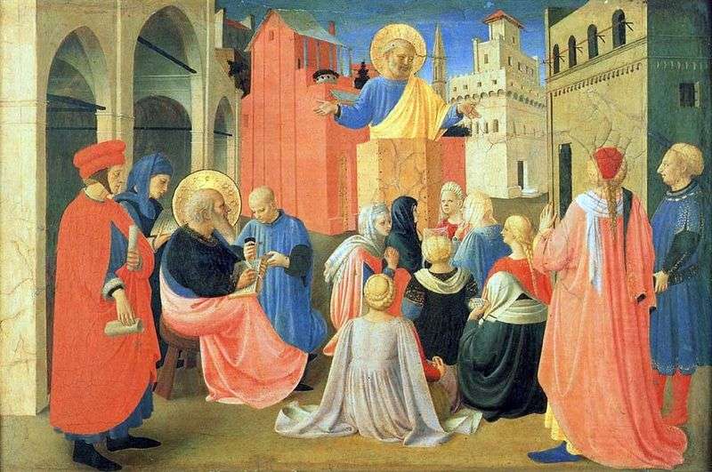 San Pietro che detta il vangelo a San Marco   Fra Beato Angelico