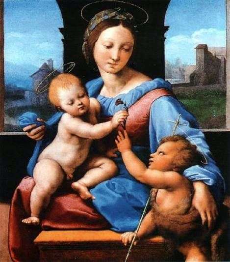 Madonna col Bambino e il piccolo Giovanni Battista   Rafael Santi