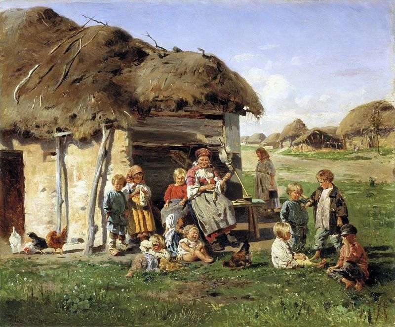 Bambini contadini   Vladimir Makovsky