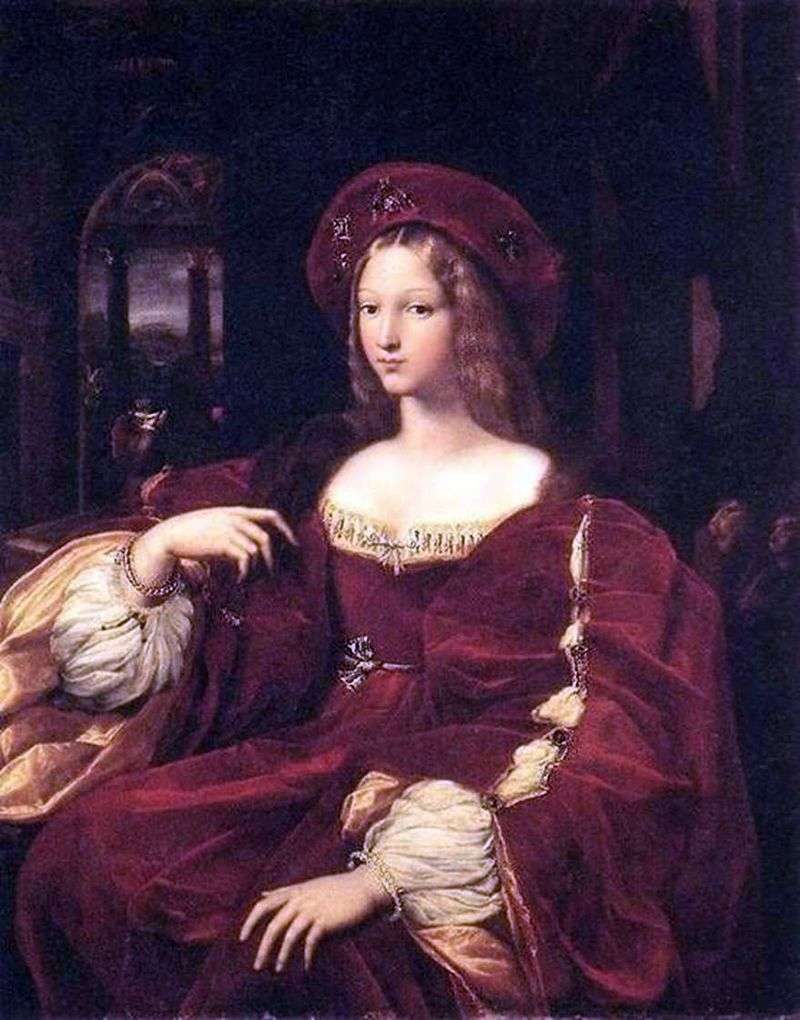 Ritratto di Jeanne de Aragon   Rafael Santi