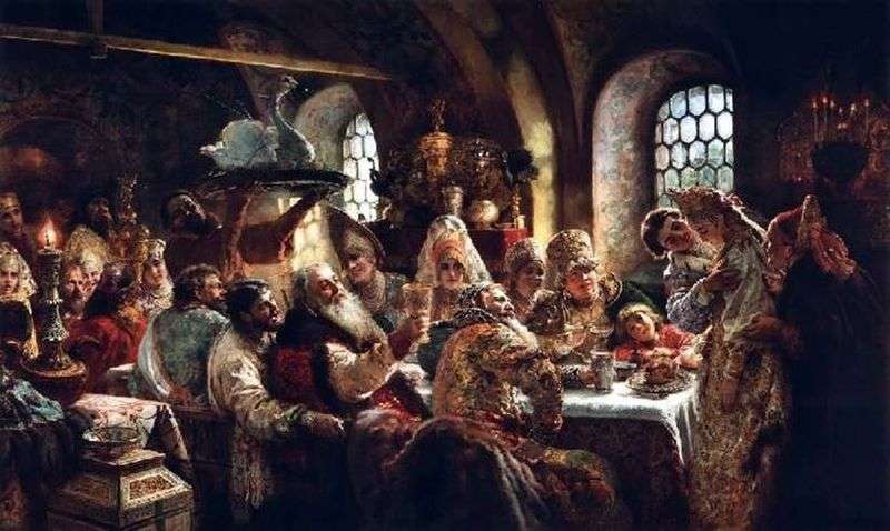 Festa di nozze di Boyarsky del XVII secolo   Konstantin Makovsky