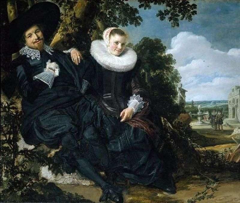 Ritratto di famiglia di Isaac Massa e di sua moglie   Frans Hals