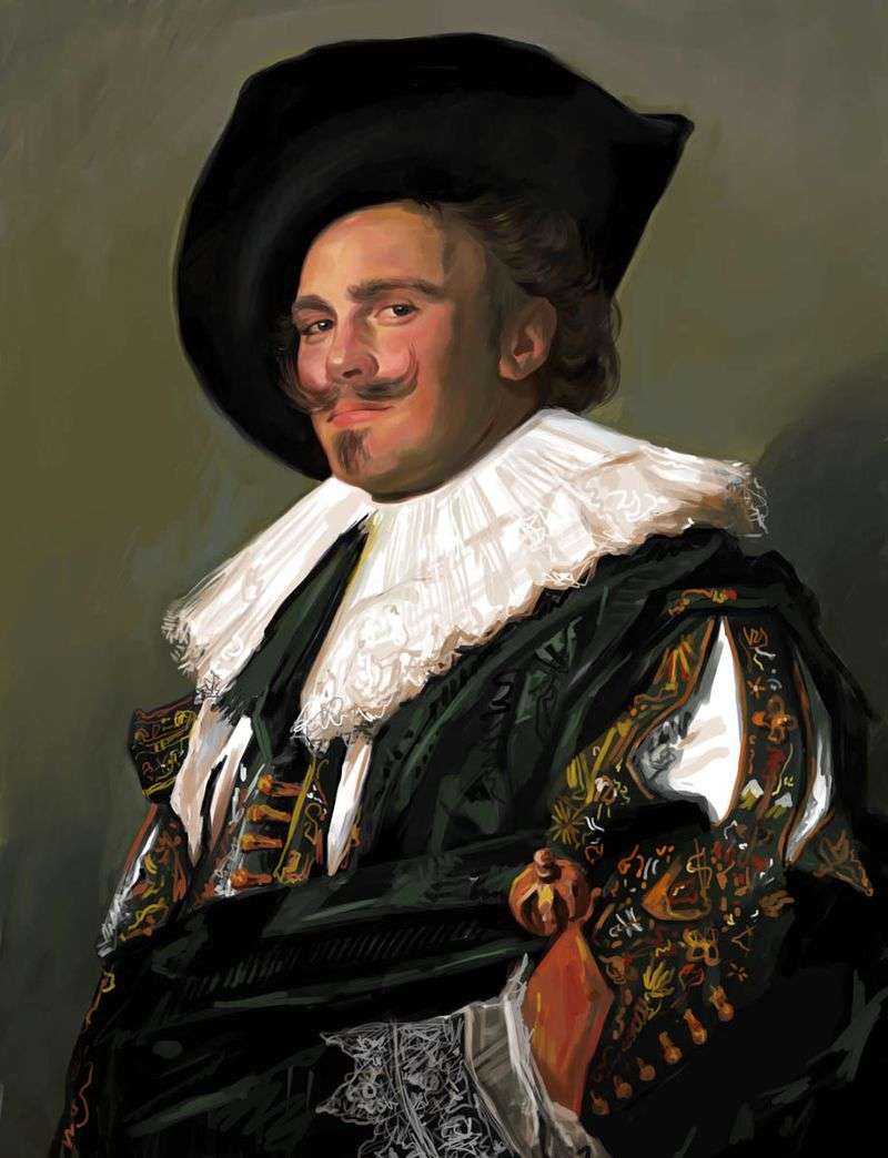 Chevalier sorridente   Frans Hals