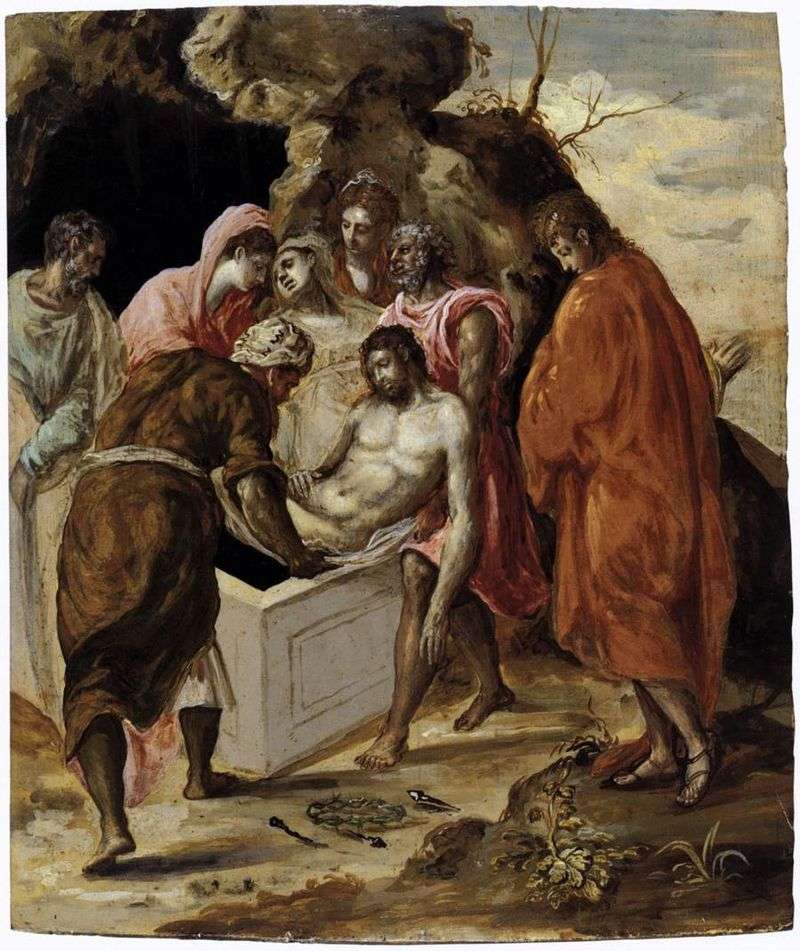 La posizione di Cristo nella tomba   El Greco