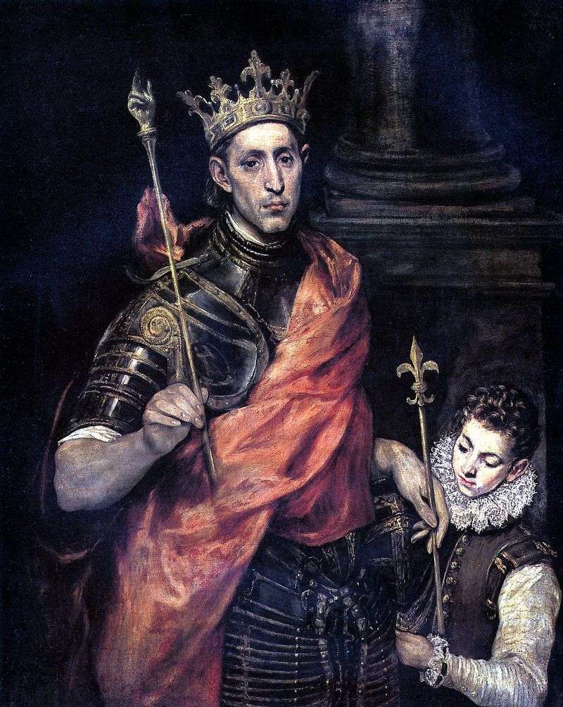 Saint Louis, re di Francia e Page   El Greco