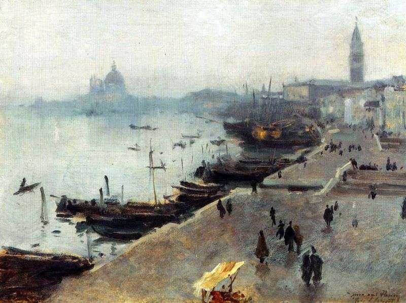 Vista di Venezia in una giornata nuvolosa   John Sargent