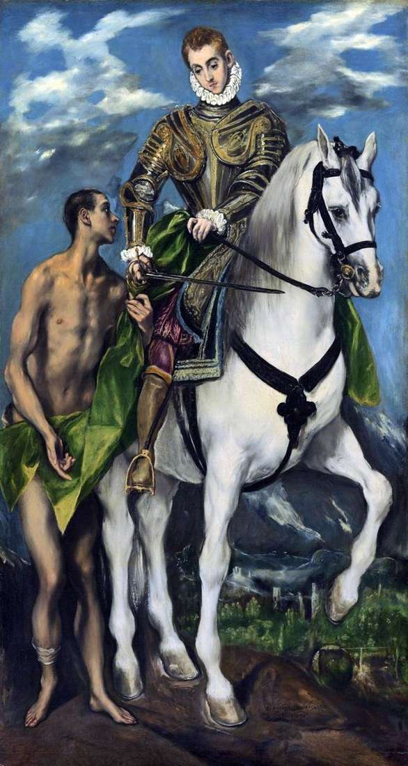 San Martino e il mendicante   El Greco