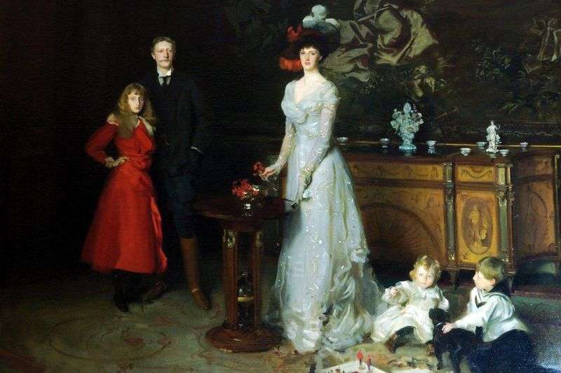 Sir George Sitwell, Lady Ida Sitwell e i loro figli   John Sargent