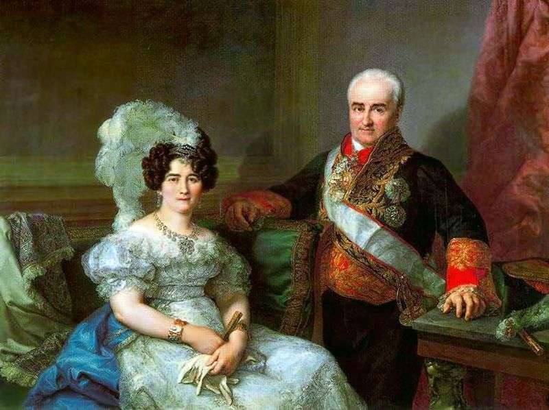 Ritratto di Antonio Ugarte e sua moglie   Lopez Porthan