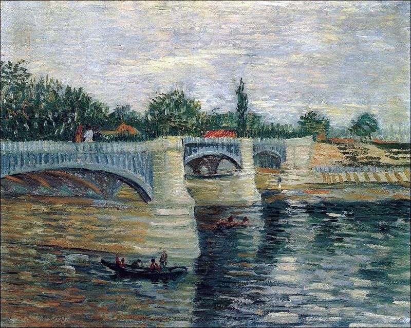 Senna con Grand Jet Pontoon Bridge   Vincent Van Gogh