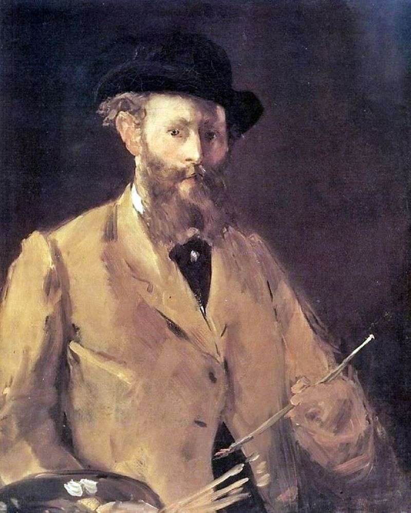 Autoritratto con tavolozza   Edouard Manet