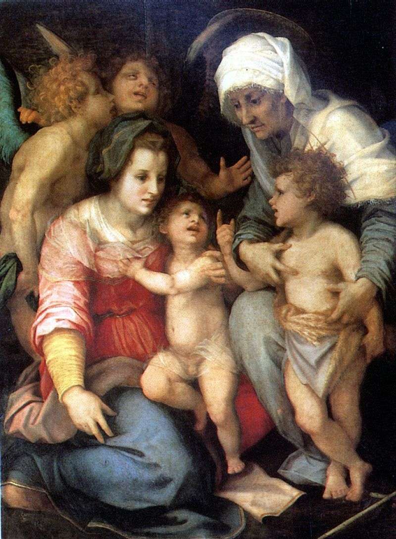 Sacra Famiglia con Angeli   Andrea del Sarto
