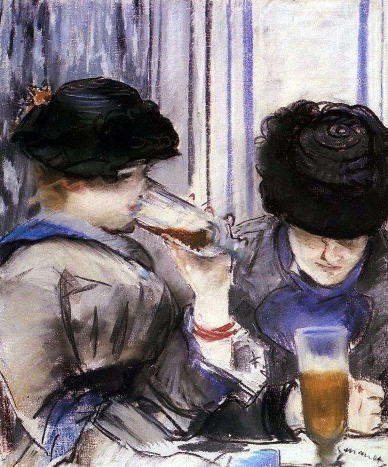 Donne che bevono birra   Edouard Manet