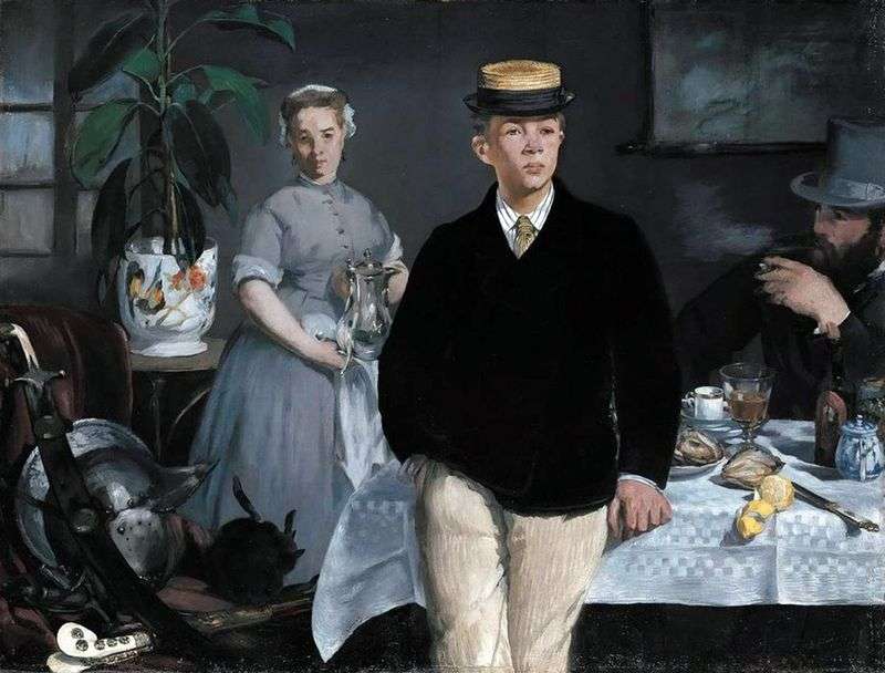 Colazione in officina   Edouard Manet