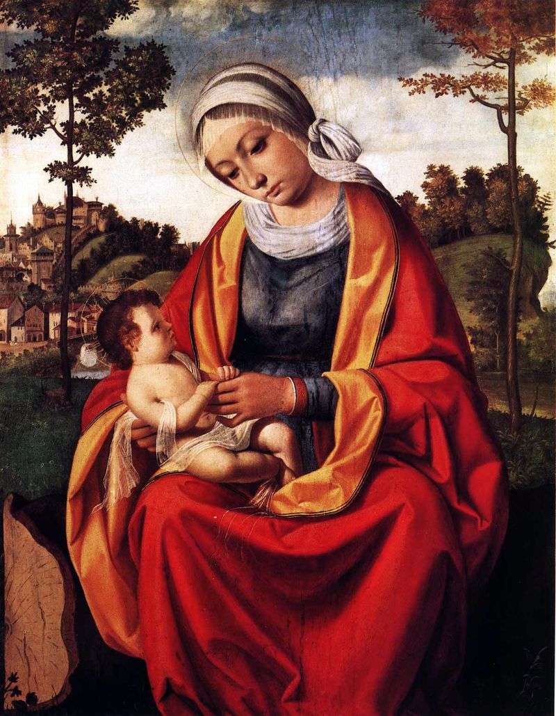 Maria e il bambino   Andrea Previtali