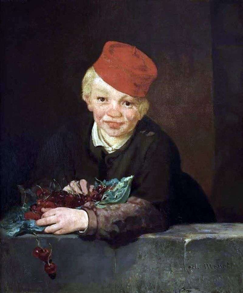 Cherry Boy   Edouard Manet