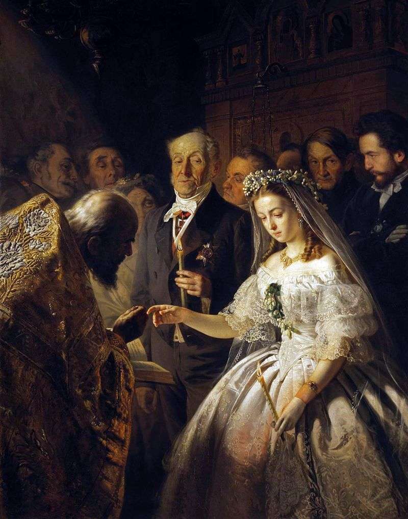 Matrimonio disuguale   Vasily Pukirev
