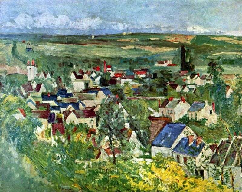 Vista di Auvers   Paul Cezanne