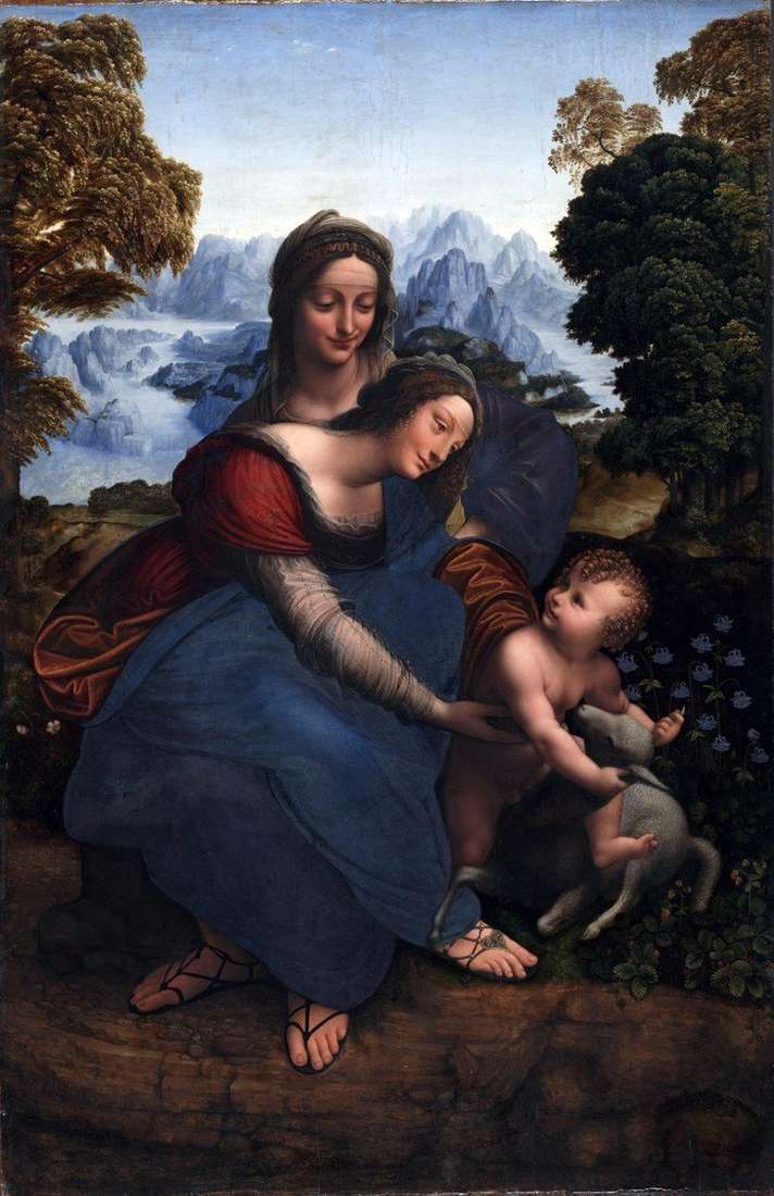 Vergine Maria con un bambino e SantAnna   Leonardo da Vinci