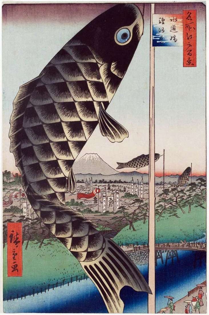 Ponte Suydubashi a Surugadai   Utagawa Hiroshige
