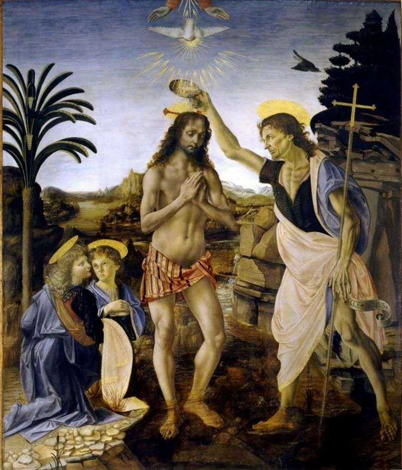 Battesimo di Cristo   Leonardo da Vinci