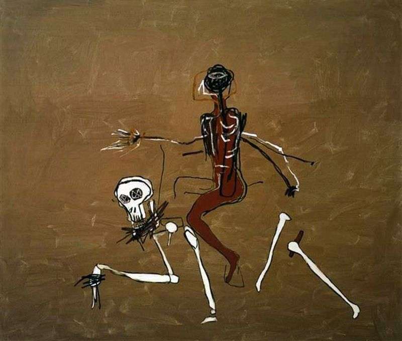 Cavalcando la morte   Jean Michel Basquiat