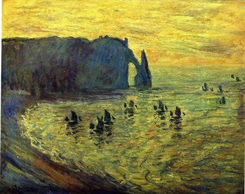 Rocce in Etretat   Claude Monet
