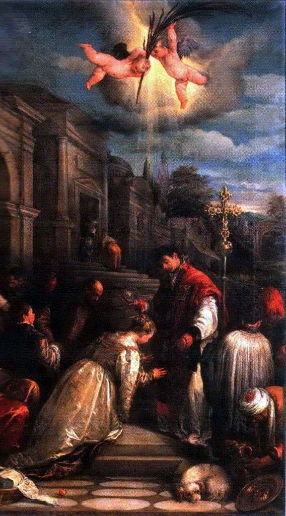 Battesimo di Santa Lucilla   Jacopo Bassano