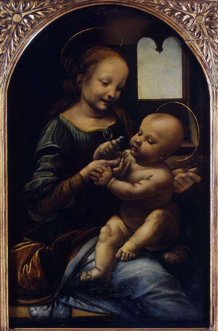 Madonna con un fiore (Madonna Benoit)   Leonardo da Vinci