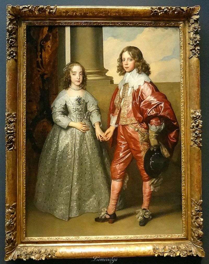 Ritratto di Guglielmo dArancia con la sposa Maria Stewart   Anthony Van Dyck