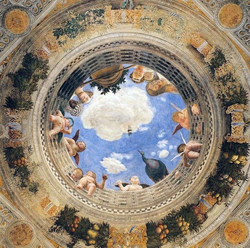Cupola affresco della Camera degli Spozi   Andrea Mantegna