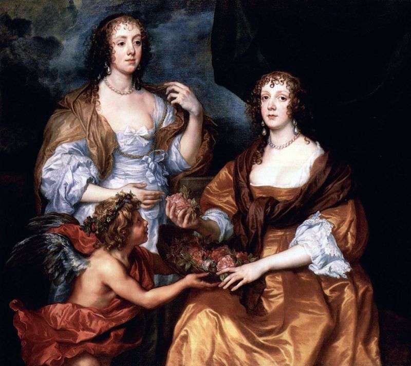 Ritratto di Lady Elizabeth Timblbi e Dorothy viscontessa Andover   Anthony Van Dyck