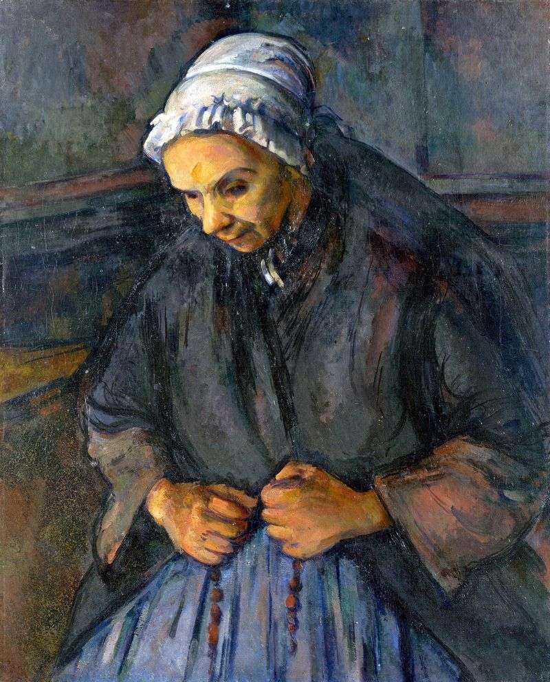 La vecchia con il rosario   Paul Cezanne
