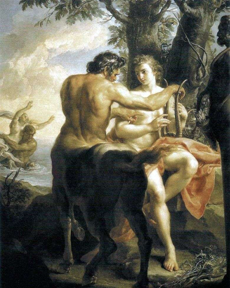 Centauro Chirone che insegna Achille   Pompeo Batoni